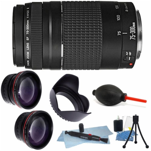 Canon Zoom Telephoto Ef 75 300mm F 4 0 5 6 Iii Autofocus Lens 58mm Accessories 1 Baker S