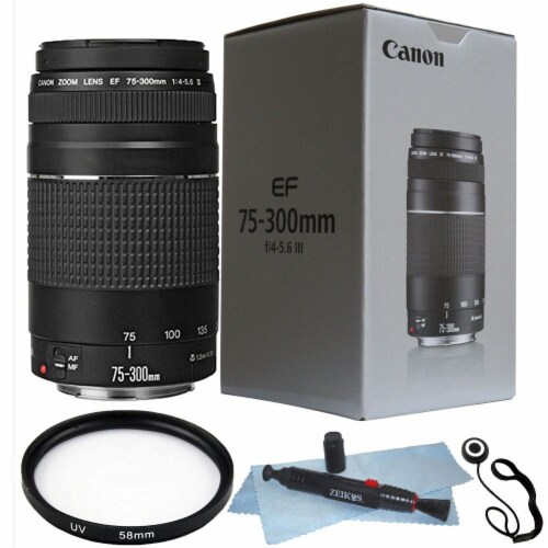 Canon Ef 75 300mm F 4 0 5 6 Iii Lens 58mm Uv Filter Lens Pen Cap Holder 1 Kroger