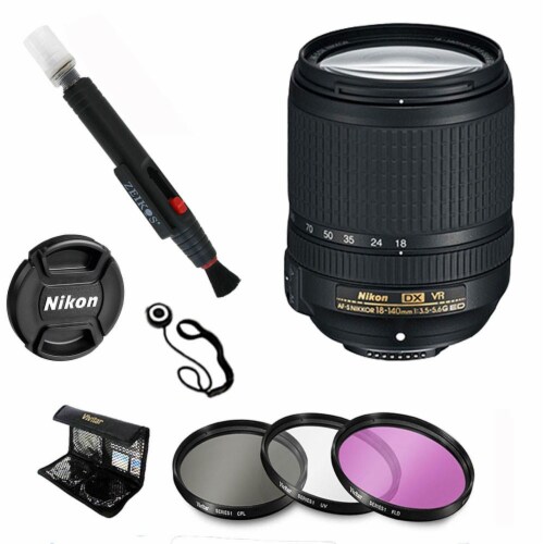 Nikon 18-140mm F/3.5-5.6g Ed Vr Af-s Dx Nikkor Zoom Lens + Deluxe