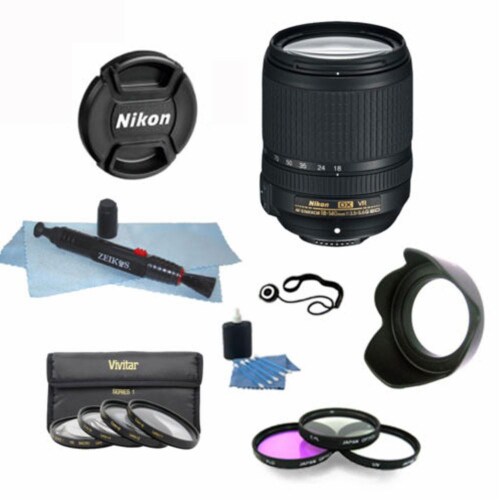 Nikon 18-140mm F/3.5-5.6g Ed Vr Af-s Dx Nikkor Zoom Lens + Deluxe