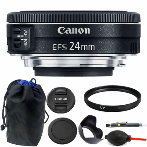 Canon Ef-s 24mm F/2.8 Stm Lens Kit For Canon Digital Slr Camera Perspective: front