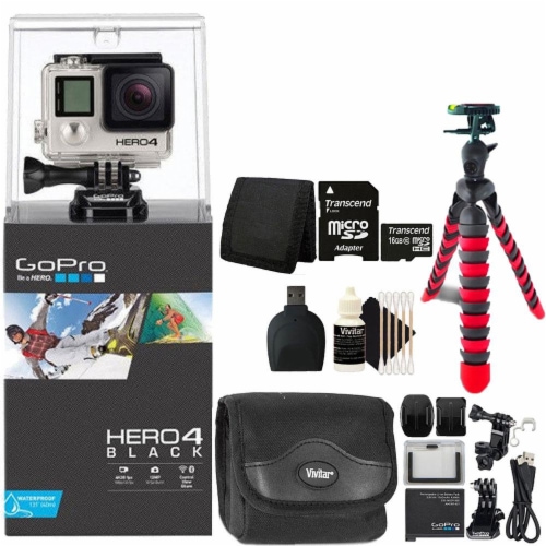 Gopro Hero 4 Black Edition 4k Action Camera Camcorder With Ultimate Accessory Bundle 1 King Soopers