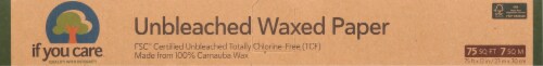 If You Care Unbleached Wax Paper Perspective: front