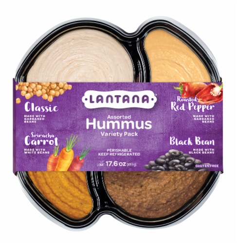 Lantana Assorted Hummus Variety Pack Perspective: front