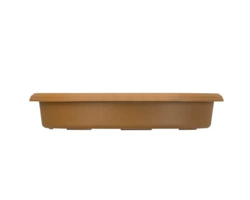Akro Mils Panterra Plastic Saucer for 10 Inch Panterra Pot, Clay Color, 7.56 Inch Perspective: front