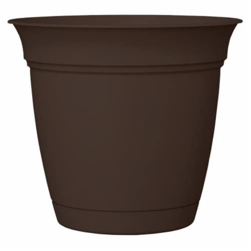 Akro Mils Saucer Eclipse Pot - Chocolate Perspective: front