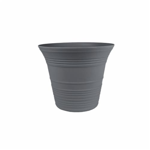 The HC Companies Sedona Planter - Warm Gray Perspective: front