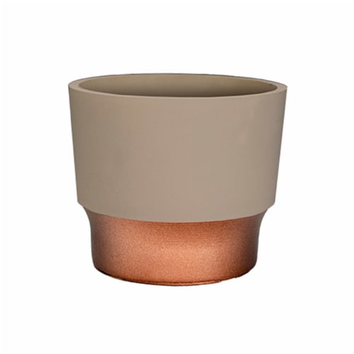 The HC Companies Sprite Succulent Pot - Artisan Taupe Perspective: front