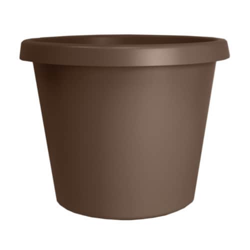The HC Companies Prima Planter - Chocolate Perspective: front