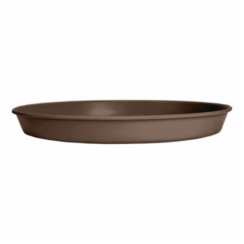 The HC Companies Prima Saucer - Chocolate Perspective: front