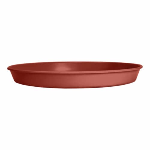 The HC Companies Prima Saucer - Clay Perspective: front