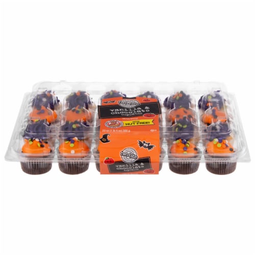 Two Bite Halloween Vanilla Chocolate Cupcakes 24 Count 20 Oz Kroger