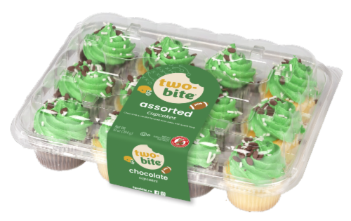 Two-Bite® Game Day Assorted Cupcakes Perspective: front