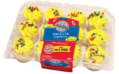 Two-Bite® Back to School Vanilla Cupcakes Perspective: front