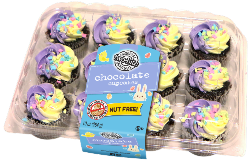 Two-Bite Nut Free Chocolate Cupcakes Perspective: front