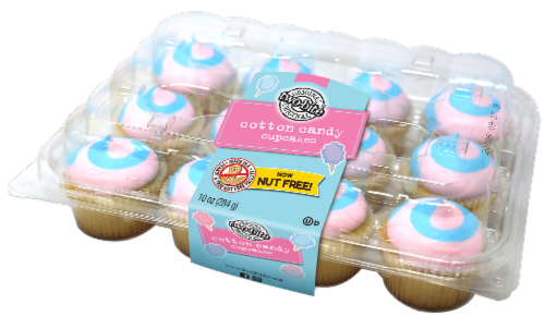 Two-Bite® Cotton Candy Cupcakes Perspective: front