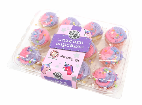 Two-Bite Unicorn Cupcakes Perspective: front