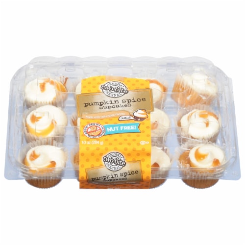 Two-Bite Mini Pumpkin Spice Cupcakes Perspective: front