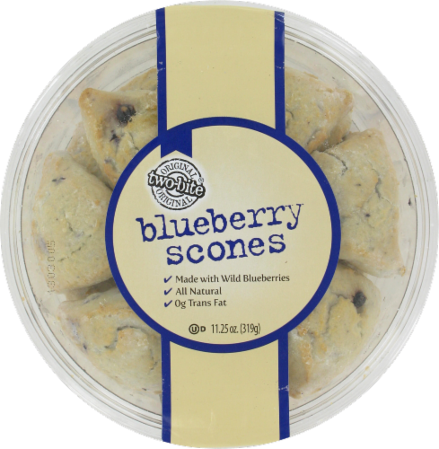 Two-Bite Blueberry Scones Perspective: front