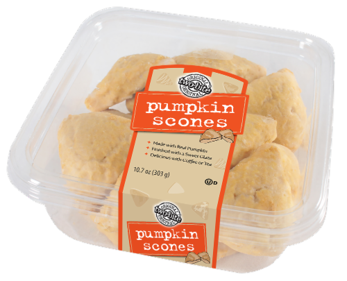 Two-Bite® Pumpkin Spice Scones Perspective: front