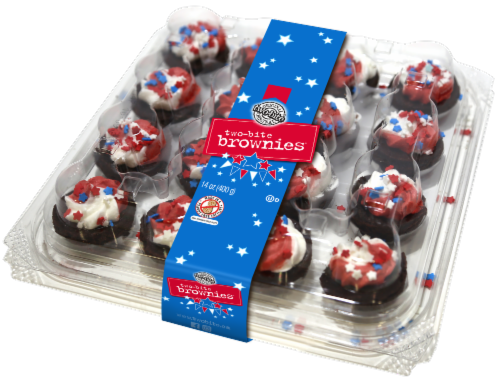 Two-Bite® Patriotic Brownies Perspective: front
