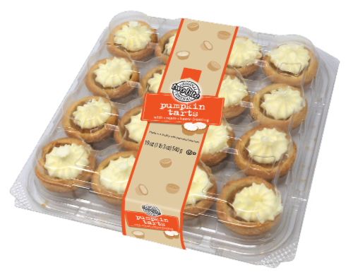 Two-Bite® Pumpkin Tarts with Cream Cheese Party Platter Perspective: front