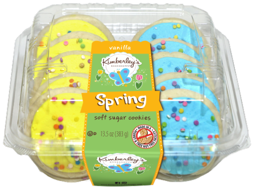 Kimberley's Bakeshoppe Spring Vanilla Frosted Cookies Perspective: front