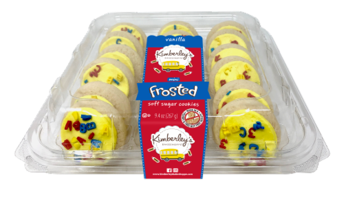 Kimberley's Bakeshoppe™ Back to School Mini Frosted Soft Sugar Cookies Perspective: front