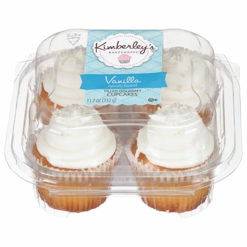 Kimberley's Bakeshoppe Vanilla Bean Cupcakes Perspective: front