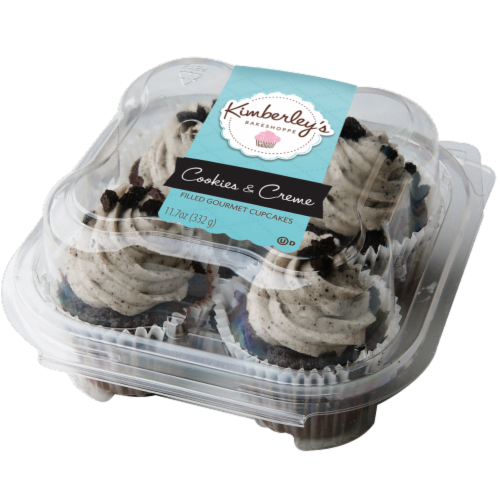 Kimberley's Bakeshoppe Cookies & Creme Gourmet Cupcakes Perspective: front