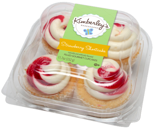 Kimberley's Bakeshoppe™ Spring Bundle Strawberry Shortcake Filled Gourmet Cupcakes Perspective: front