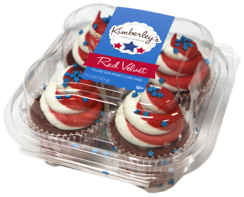 Kimberley's Bakeshoppe Patriotic Gourmet Cupcakes Perspective: front