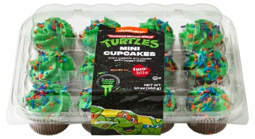 Two-Bite® Teenage Mutant Ninja Turtles Mini Cupcakes Perspective: front