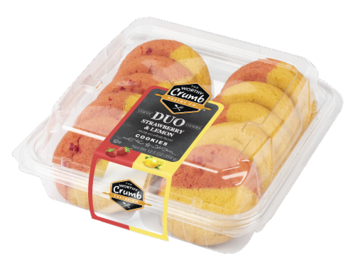 The Worthy Crumb Strawberry & Lemon Duo Cookies Perspective: front