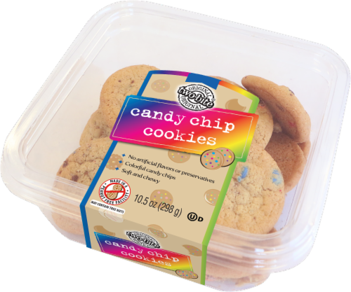 Two-Bite Candy Chip Mini Cookies Perspective: front