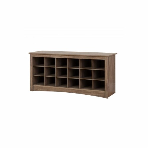 Prepac 18 Cubby Shoe Storage Bench in Espresso 1 Smith s Food and Drug