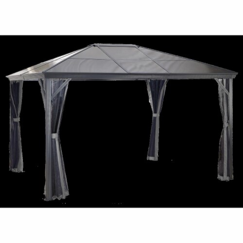 Sojag 314-9160734 10 x 14 ft. Verona No.77 Gazebo Polycarbonate Roof - 6 mm Perspective: front