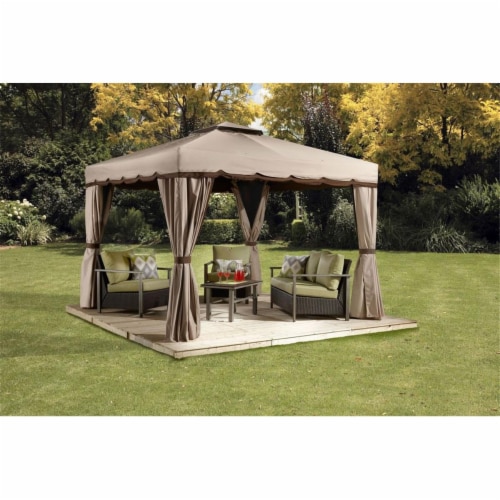 Sojag 500-9165395 10 x 12 ft. Roma No.53 Gazebo Roof - Polyester Perspective: front