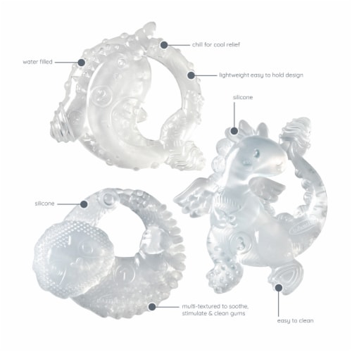 Infantino Teether Set - Clear Perspective: front
