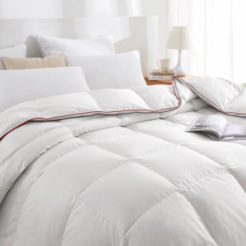 White Goose Feather and Down Comforter