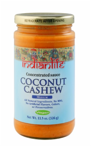 Indian Life Coconut Cashew Medium Sauce Perspective: front