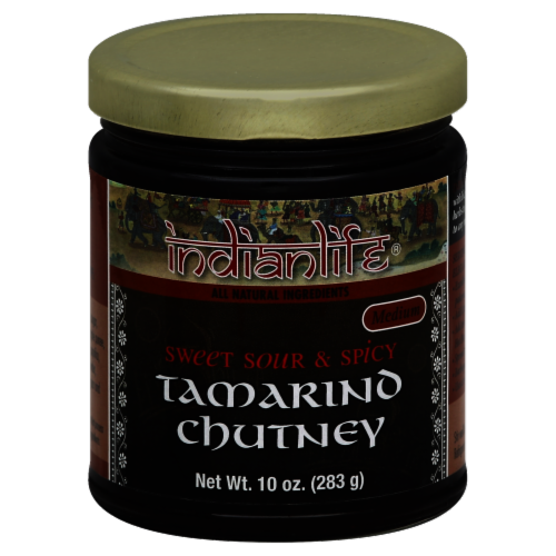 Indian Life Sweet Sour and Spicy Medium Tamarino Chutney Perspective: front
