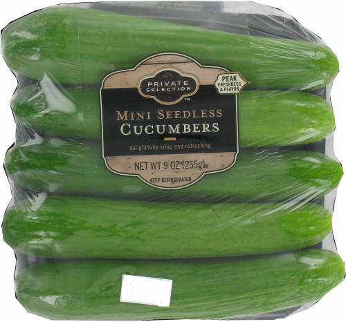 Private Selection™ Mini Seedless Cucumbers Perspective: front