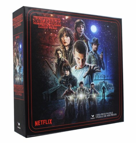 Stranger Things Characters 500-Piece Jigsaw Puzzle Perspective: front