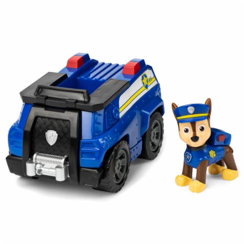 Spin Master Nickelodean Paw Patrol Chase Dog + Patrol Cruiser Police Perspective: front