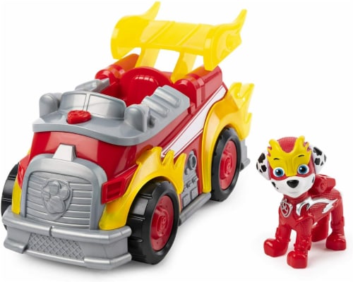 Spin Master Paw Patrol Mighty Pups Super Paws Marshall's Deluxe Vehicle ...