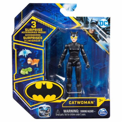 DC Comics Batman 4-inch Action Figure with Surprise Accessories - Catwoman Perspective: front