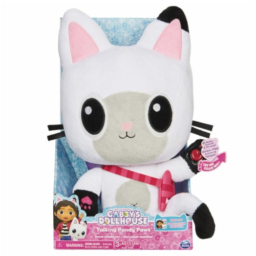 Gabby's Dollhouse - 13-inch Talking Pandy Paws Plush Toy Perspective: front