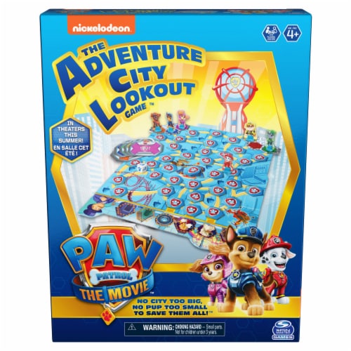 Spin Master PAW Patrol The Movie Adventure City Lookout Board Game Perspective: front