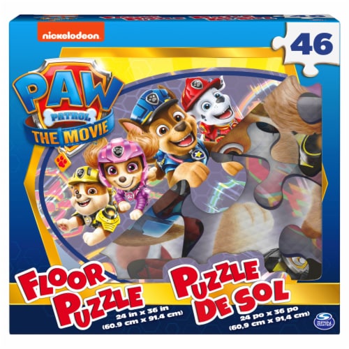 Spin Master Games PAW Patrol: The Movie Oval Jigsaw Floor Puzzle, 46 pc -  City Market